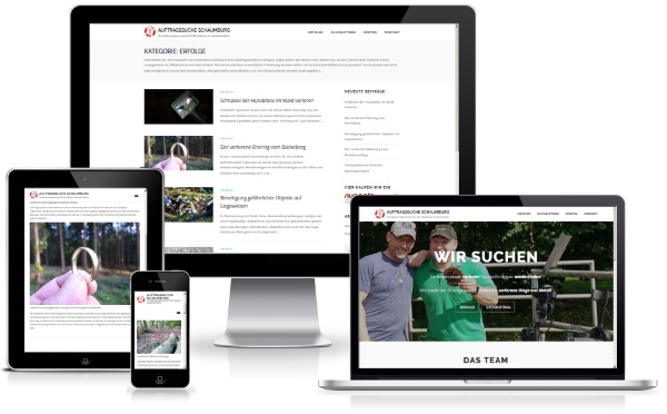 Website der Auftragssuche Schaumburg